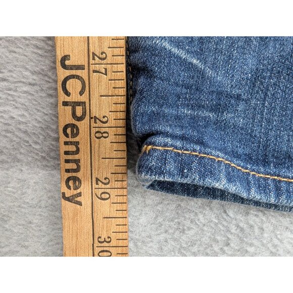 Abercombie Fitch Jeans Womens Size 4 Distressed Whiskers Stretch Ankel - Picture 7 of 15